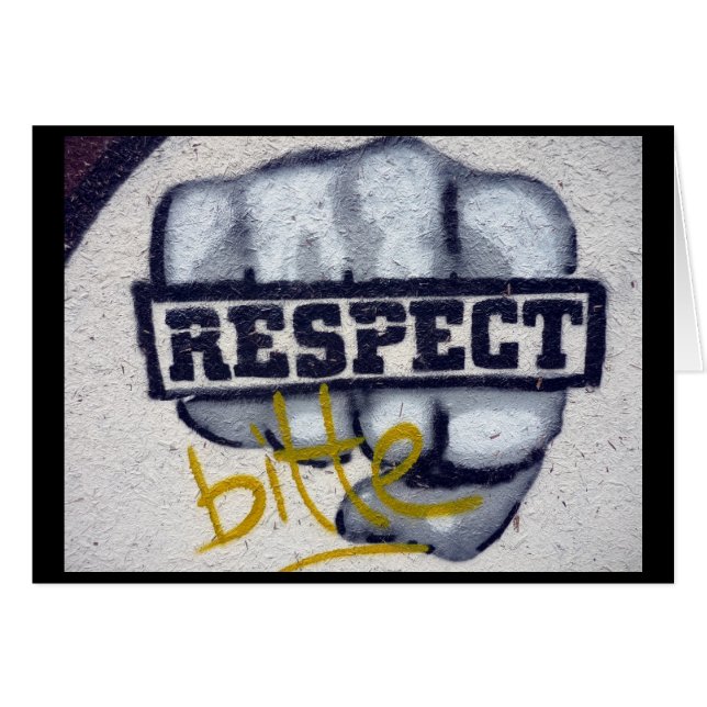 respect graffiti fist (Front Horizontal)