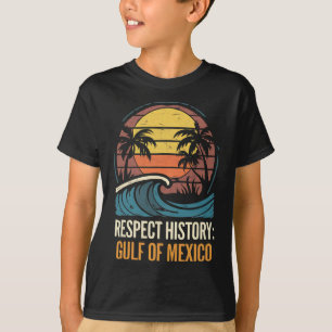 Respect History Gulf Of Mexico Retro Vintage Beach T-Shirt