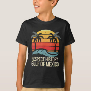 Respect History Gulf Of Mexico Retro Vintage Beach T-Shirt