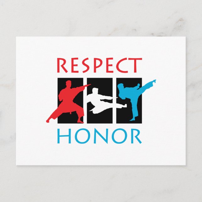 Respect Honor Postcard (Front)