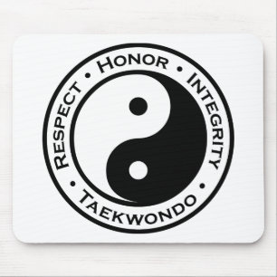 Respect Honour Integrity Taekwondo Mouse Pad