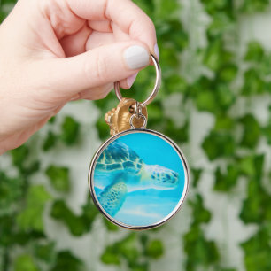 Respect Life, Keep the Ocean Clean Key Ring