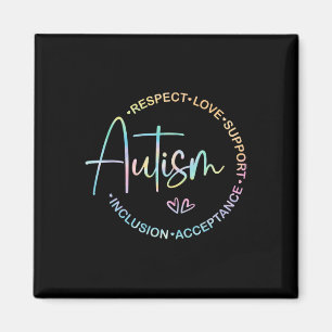 Respect Love Support Autism Awareness Month Women  Magnet