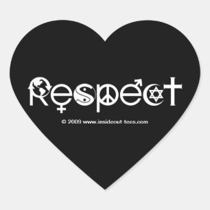 Respect Mother Earth - Recycle Save The Planet Heart Sticker