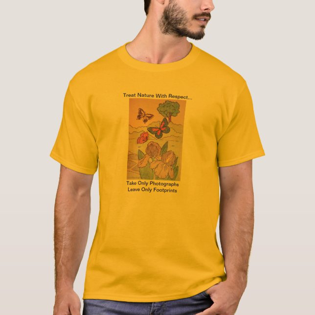 respect nature t shirt (Front)