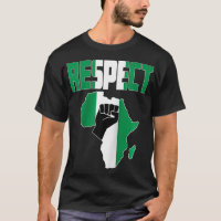Respect Nigeria With Nigerian Flag In Africa Map R