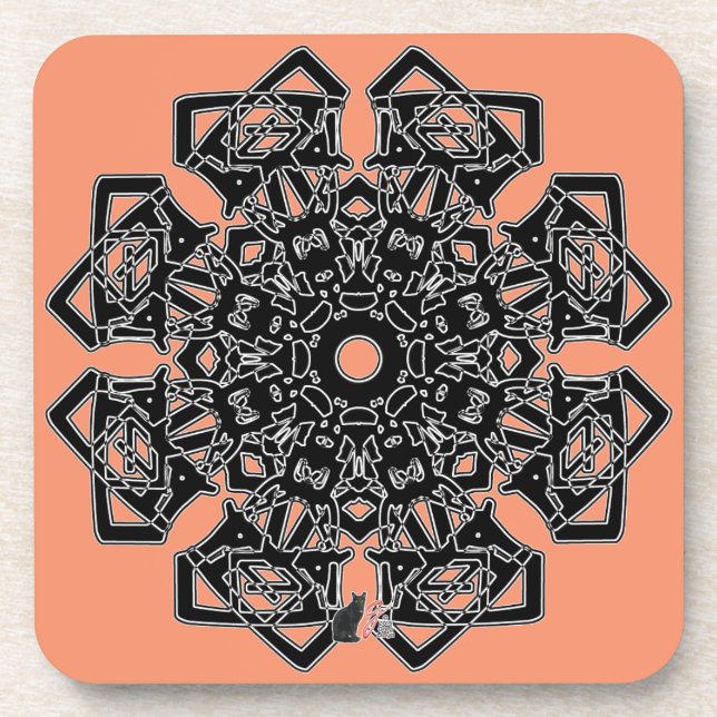Respect Octa Glyph Dusk Coaster (Front)