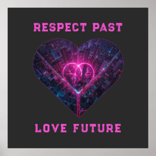 Respect Past Love Future Design Poster
