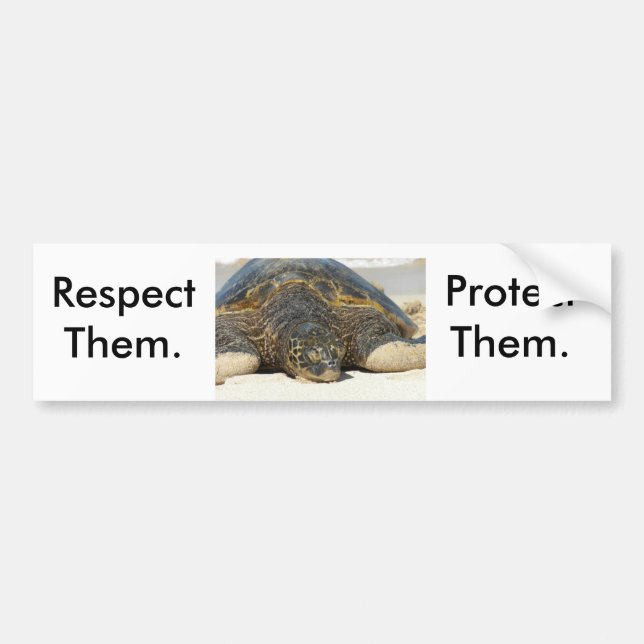 Respect. Protect. Bumper Sticker (Front)