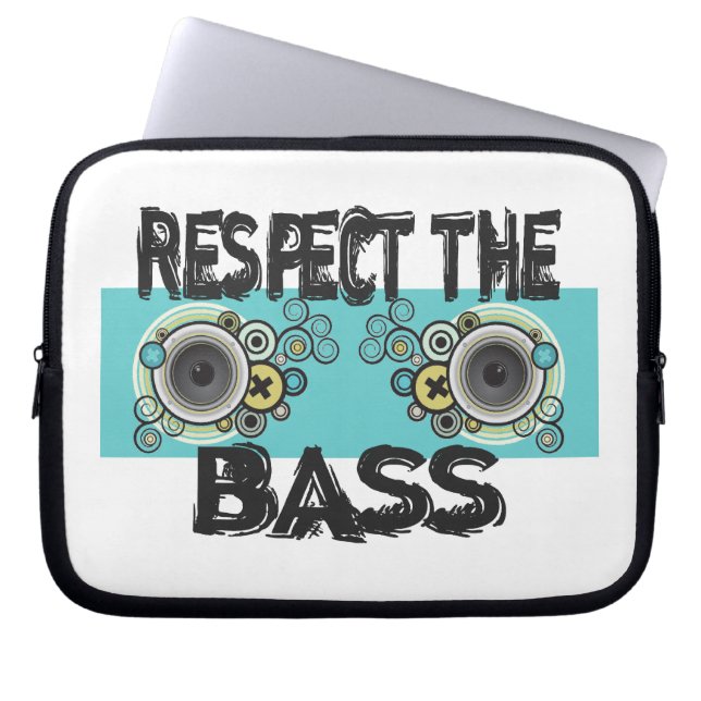 Respect The Bass Laptop Sleeve (Front)