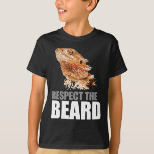 Respect The Beard Funny Bearded Dragon T-Shirt