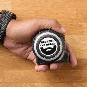 Respect the beard funny tape measure for work 1