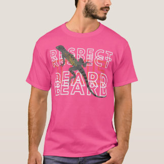 Respect The Beard Reptile Lizard Classic TShirt