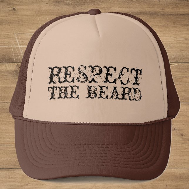 Respect the beard trucker hat for men (respect the beard trucker hat)