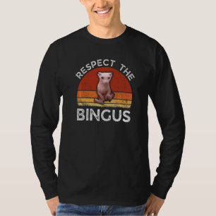 Respect The Bingus Hairless Sphynx Cat T-Shirt