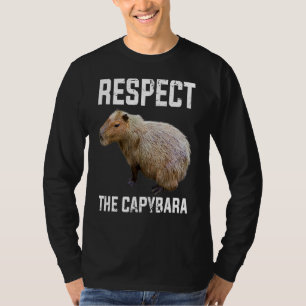 Respect The Capybara Capibara Rodent T-Shirt