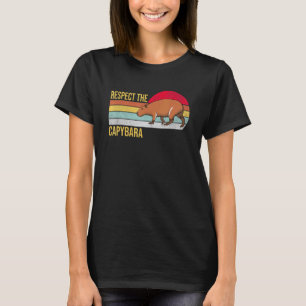Respect The Capybara Cute Capybara T-Shirt
