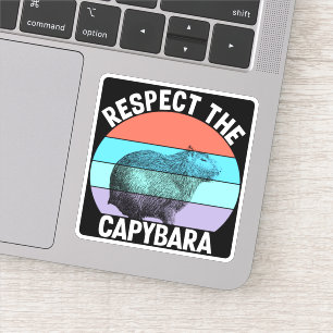 Respect The Capybara Funny Capybara Lover