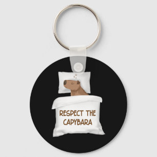 Respect The Capybara Official Sleep Nightgown Slee Key Ring