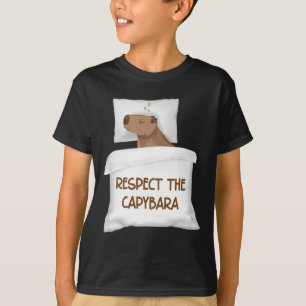 Respect The Capybara Official Sleep Nightgown Slee T-Shirt