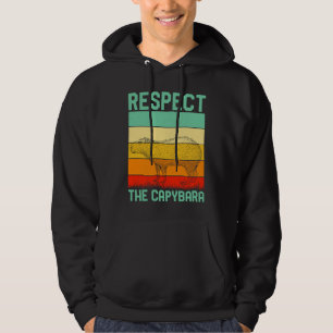 Respect The Capybara Whisperer Wildlife  Animal Ro Hoodie
