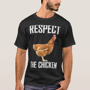 Respect The Chicken Farm Animal For Chicken Raglan T-Shirt
