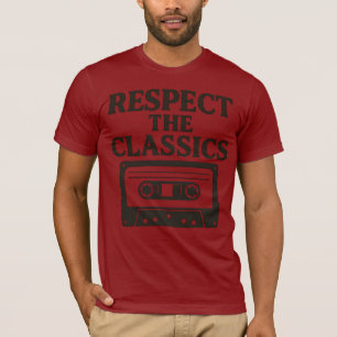 Respect the Classics Cassette Tape Retro T-Shirt