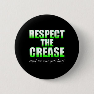 Respect The Crease D B G T Kids Lacrosse Team Capt 6 Cm Round Badge
