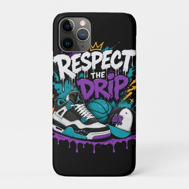Respect The Drip Basketball Design Case-Mate iPhone Case (Back)