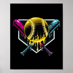 Respect The Drip Bysebyll Home Plate Ice Cream Dri Poster