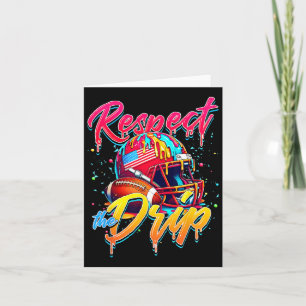 Respect The Drip Football Ice Cream Drip With Spri Card