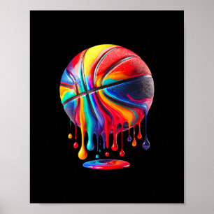 Respect The Drip Sketll Ll Hoop Slam Dunk Poster