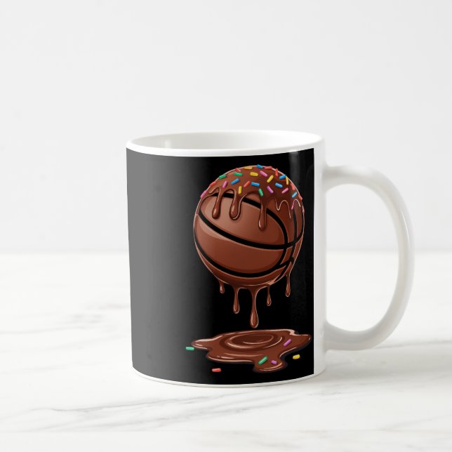 Respect The Drip Sketll Sprinkles Chocolate Cream  Coffee Mug (Right)