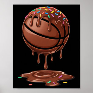 Respect The Drip Sketll Sprinkles Chocolate Cream Poster