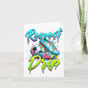 Respect The Drip Soccer Ice Cream Drip With Sprink Card