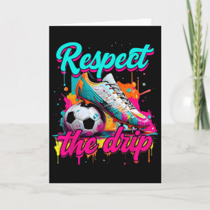 Respect The Drip Soccer Ice Cream Drip With Sprink Card