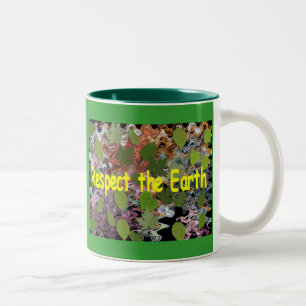Respect the Earth Two-Tone Coffee Mug