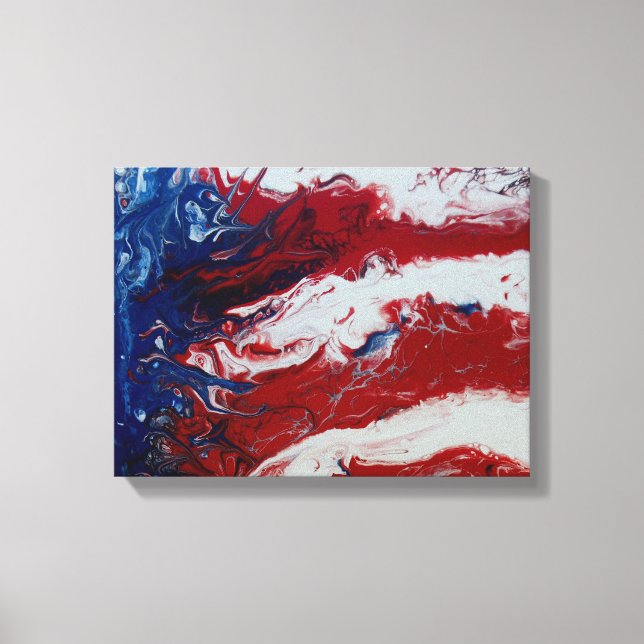 Respect The Flag Canvas Print (Front)