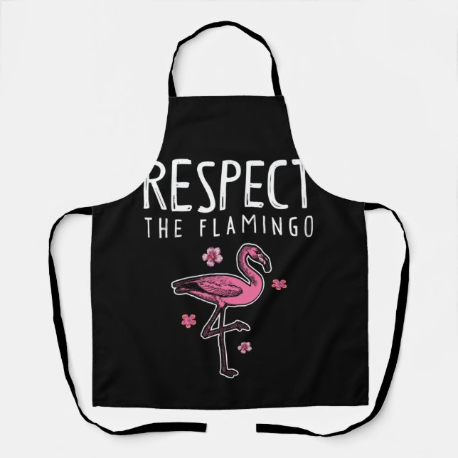 Respect The Flamingo Pink Apron (Front)