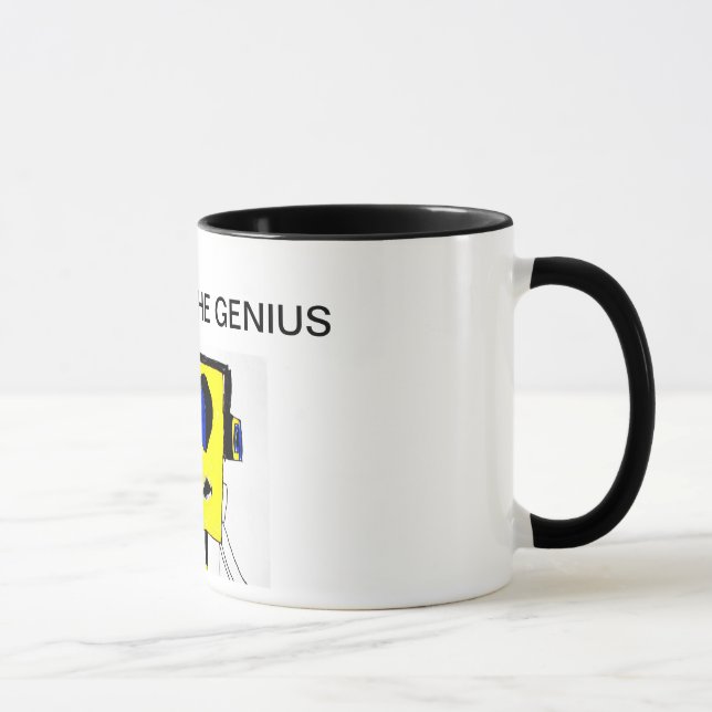 Respect the Genius Mug - Cool Boy Cartoon Funny (Right)