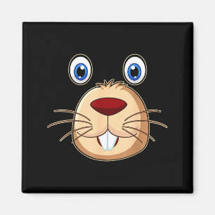 Respect The Groundhog Day Funny Groundhog Face Magnet