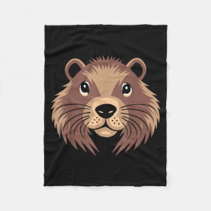 Respect The Groundhog Day Ground Hog Animal Costum Fleece Blanket