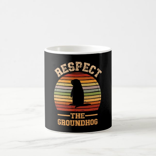 Respect The Groundhog Holiday Coffee Mug (Center)