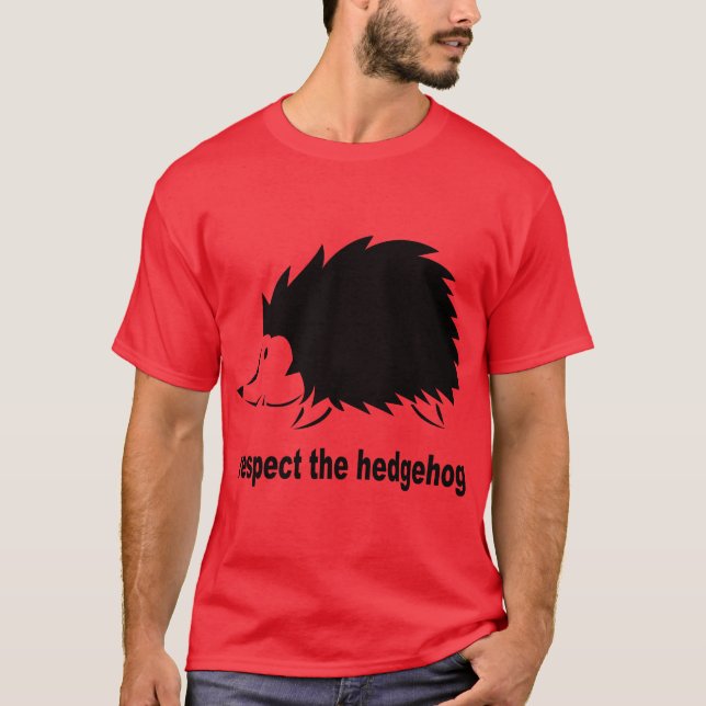 Respect The Hedgehog T-Shirt (Front)