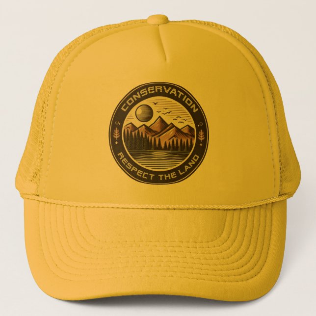 Respect the Land Tucker HAt (Front)