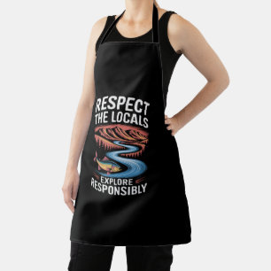 Respect the Locals Fish Ocean Save the Planet Apron