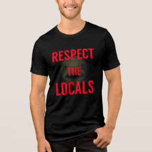 Respect the Locals Great White Shark Tri-Blend Shirt