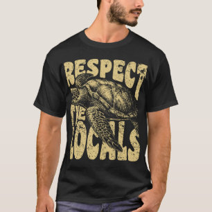 Respect The Locals Sea Turtle Vintage T-Shirt