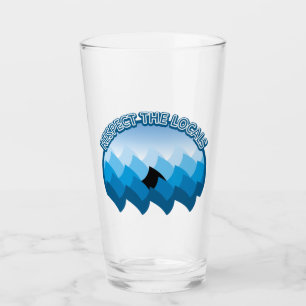 Respect The Locals - Shark Lovers Glass