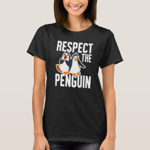 Respect The Penguins Aquatic Ice Animal T-Shirt